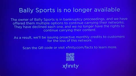 xfinity bally sports dispute
